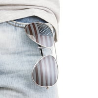 Predsjednik Abraham Lincoln Americana Men's Grafička majica kombinacije sa sunčanim naočalama