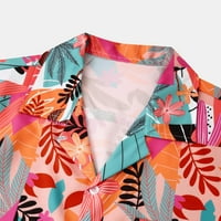 Havajske košulje za muškarce, ljetna košulja na plaži s printom, široke košulje kratkih rukava, košulja na kopčanje, gornji dio za