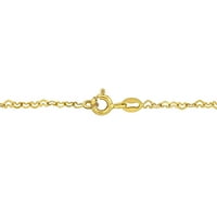 O ogrlicama Miabella Women Heart Link u 14k žutom zlatu - Link Heart, Dainty & Delikate, slaganje