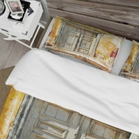 Dizajn „Stari tradicionalna grčka vrata“ Vintage pokrivač za pokriće