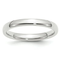 standardna težina zaručničkog prstena od bijelog zlata 14k udobno pristajanje veličina vjenčanog prstena 5030