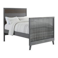 Komplet za pretvorbu krevetića u krevet u punoj veličini, višebojna siva, certificirana u