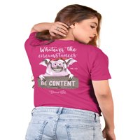Majica Blažene djevojke - budite sadržaj - Heliconia - X -LARGE