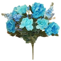 25-inčni umjetni grm od miješanih cvjetnih grana polisil za uređenje zidova za vjenčanje kod kuće