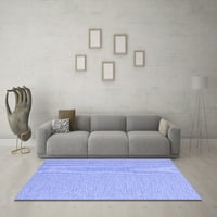 Tvrtka about strojno pere kvadratne apstraktne plave moderne unutarnje prostirke, kvadrat 3'