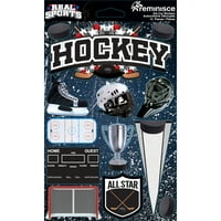 Prave sportske volumetrijske naljepnice za kartice-Hokej