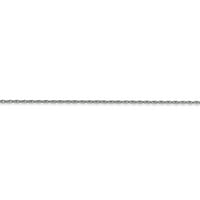 Karat od bijelog zlata 10k ultra tanka ogrlica od lanca s kardanskim kabelom