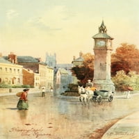 Trg Sjevernog Devona, Barnstaple, ispis plakata Henrija Bousera