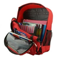 -Kliffs klasični veliki lagani izdržljivi ruksak za studente u slučaju da crveni, unisex