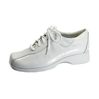Hour Comfort Ca široka širina kožne čipkaste cipele White 12