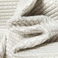 Dobro tkani tepih za unutarnju i vanjsku upotrebu 5'3 7'3 Prugasti obrub od Bjelokosti