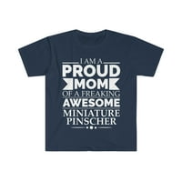 Ponosna mama, pas pasmine minijaturni pinč, majica za Majčin dan, majica za Majčin dan