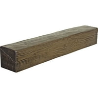 Ekena Millwork 8 H 10 d 60 W s pijeskom na drveni kamin Mantel, vintage mahagoni