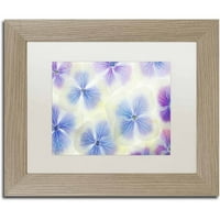 Zaštitni znak likovna umjetnost 'plavo -bijeli hortenzivni cvjetovi' platno umjetnost cora niele, bijela mat, breza