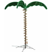 Zelena dugotrajna ukrasna svjetiljka od palminog užeta
