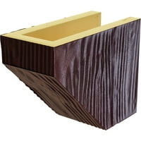 Ekena Millwork 8 H 8 d 72 W s pijeskom FAU Wood Kamin Mantel Kit s Ashford Corbels, Premium Mahagoni