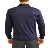 Muška jednobojna Polo majica s dugim rukavima, do veličine 5 inča