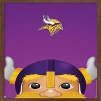 Minnesota Vikings-maskota S. Prestona Victor Zidni plakat, 22.375 34