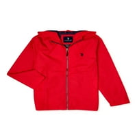 S. Polo Assn. Boys 'Zip-front Windbreaker jakna s haubom, veličine 4-16