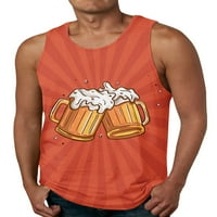 Muška majica s mišićima bavarski ljetni vrhovi Majica Bez rukava Oktoberfest lagana majica za plažu bez rukava ljubičasta