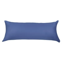 Jedinstvene ponude egipatski pamučni patentni zatvarač dugački jastuk za tijelo mornarsko plavo 21 55