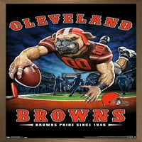 Cleveland Browns - Poster zida krajnje zone, 22.375 34