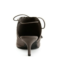 Tvrtka Brinli. Ženske antilop cipele s visokim potpeticama s resicama s resicama
