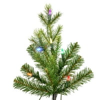 Umjetno božićno drvce s olovkom od bora Mutauk Vickerman 6,5' 35, raznobojna LED svjetla s tvrdom ljuskom