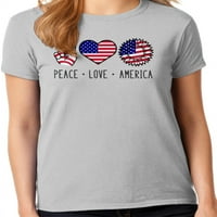 Grafička Amerika Patriotska zbirka majice za ženske majice 4. srpnja