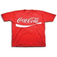 Muška coca cola skripta logotip kratkih rukava grafički majica