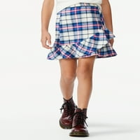 Besplatno montaže djevojke mješoviti ruffle flanel suknja, veličine 4-18