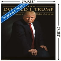 Plakat na zidu s predsjednikom Donaldom Trumpom, 14.725 22.375