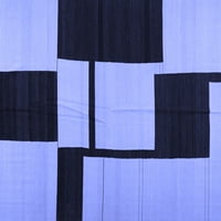 Moderni pravokutni tepisi u apstraktnoj plavoj boji za unutarnje prostore, 7' 9'