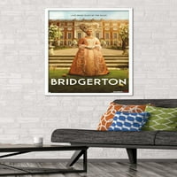 Netflee Bridgerton: zidni poster kraljice sezone u jednom listu, uokviren 22,375 34