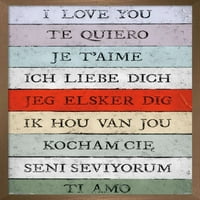 Ljubavni jezik-Volim te zidni poster, 14.725 22.375