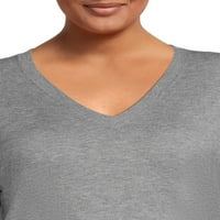 Lagani ženski džemper veličine & amp; Plus Size S izrezom u obliku slova U.