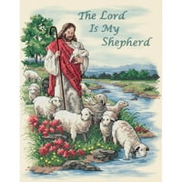Dimenzije štancanog kompleta za šivanje križem 11 914 - Gospodin je moj pastir