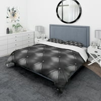 DesignArt 'Luksuzni klasični crni kauč kože' Modern & Contemporary Duvet Cover Set