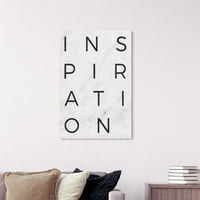 Wynwood Studio tipografija i citati zidne umjetničke platnene otiske 'inspiracije minimalistički mramorni papir' Inspirativni citati