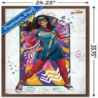 Gospođa Marvel-plakat na zidu prozora, uokviren 22.37534
