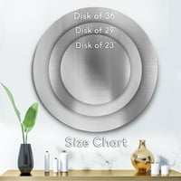 DesignArt 'Forest Park s mostom preko problematične vode' jezero Kuća Circle Metal Wall Art - Disk od 11