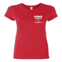 Majica, Moj posao je da te spasim, sarkastična ženska majica, novost, smiješna majica hitne pomoći, crvena, mala
