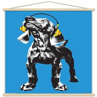 Keith Kimberlin-štene-Moderni poster u stilu veimaraner Pop Art s drvenim magnetskim okvirom, 22.375 34