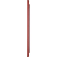 Ekena Millwork 12 W 59 H True Fit PVC dijagonalni sloj moderni stil Fiksni nosač, vatra crvena