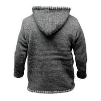 Muške jesensko-zimske majice s kapuljačom za mlade modne casual sportske pletene pulovere u boji S kapuljačom s kapuljačom od 92