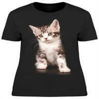 Kratkodlaka mačka koja sjedi Slatka Ženska majica-slika od ae, Ženska Plus veličina
