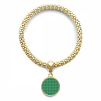 zelena i bijela mreža s ukrasnim uzorkom na narukvici okrugli privjesak lanac nakita