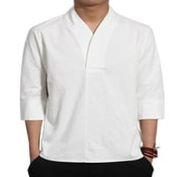 Muške majice s puloverima u donjem rublju, široka majica, udobna retro majica, bluza s rukavima od raglana i manšetama na kopčanje