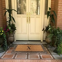 Vrata tepih od prirodnog kokos койры A1HC s monogramom za prednja vrata, 3060