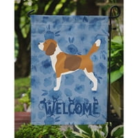 56137 zastava Beagle dobrodošlice za vrt, mala, višebojna
